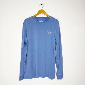 Vineyard Vines Long Sleeve T-Shirt Men’s Large Blue Logo Graphic